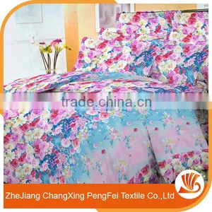 China Shopping Online Home Bedsheets King Size Flower Printed Bedding Set thumbnail-1
