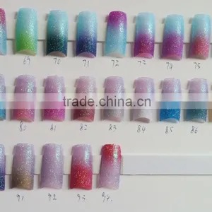 Kaho OEM/ODM Designed False Nail Salon Nails Glitter Powder Nails Tips thumbnail-2