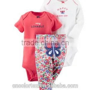 Spring and Autumn Baby Romper Suit With Cute Animal Pattern 3pcs Set Romper+pants thumbnail-4
