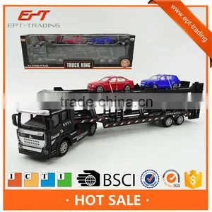 Collection Metal Car Pull Back Diecast Container Truck Toy thumbnail-1