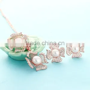 Pearl Jewelry Rose Gold Plated Earring for Women Daily Wear SEK004R thumbnail-4
