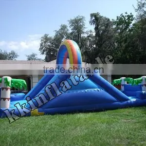 Commercial Ocean Inflatable Double Lane Slide For Adults 18 Feet Accelerator thumbnail-1
