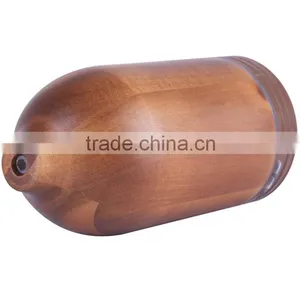 WOOD AROMISTER Aroma Oil Diffuser,Ultrasonic Aroma Nebulizer W/Natural Acacia or Rubble Wood Housing in Dark or Light Color thumbnail-3