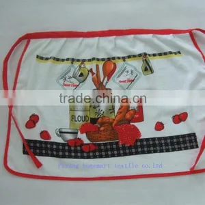 Red Border Terry Cotton Towel Pigment Printing Kitchen Apron thumbnail-6