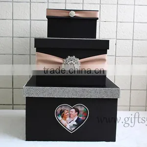 Handmade Wedding Card Holder Wedding Card Box With Photo Frame for Best Widding Gifts thumbnail-3