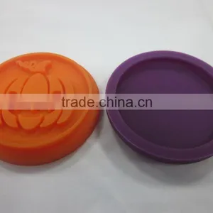 Halloween Design Dia.6.0cm Silicone Cookie Stamp Stamper Set of 4 thumbnail-6