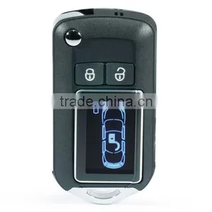 LED Screen Romote Control Showing+ Remote Engine Start+Two Way+ Double Alarm for Fit/JAZZ 2014 thumbnail-1