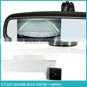 4.3 Inch Digital Compass Rear View Mirror Monitor With 2 Video Input thumbnail-3
