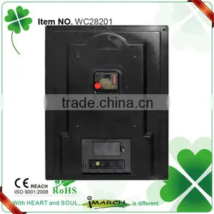 Square Wall Clock With Electronic Calendar thumbnail-2