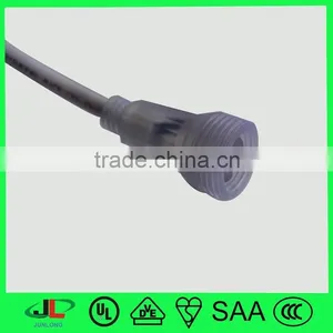 UL 2 Pin Male Plug With Fuse, UL Waterproof Female Plug and American Flexible Extension Cord thumbnail-3