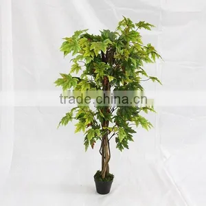 Deocrative Artificial Green Maple Trees Wood Trunk for Sale thumbnail-2