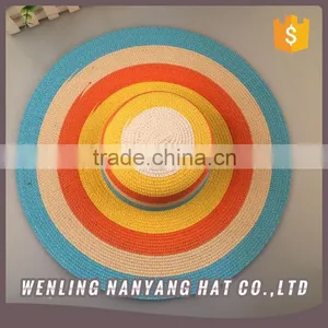 Fashion Summer Beach Hat Wide Large Brim Floppy Sun Hat Straw Cap thumbnail-4