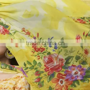 Zari Blouse and Orange Color Womaniya Designer Sarees Collections thumbnail-6