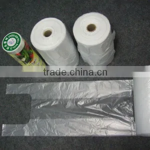 100% Virgin HDPE/LDPE Plastic T-shirt Bags for Shopping Packing thumbnail-1