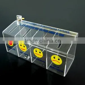 Acrylic Suggestion Box / Acrylic Luckydraw Box / Acrylic Donation Box thumbnail-1