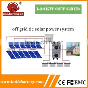 On/off Grid Solar pv Panel System 8000 Watt With Reliable Solar Battery thumbnail-2