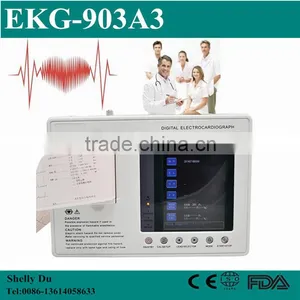 2016 Handheld Promotion Model 7-inch Color LCD 3-channel 12-lead Electrocardiograph ECG Machine EKG Machine-EKG-903A3-Shelly thumbnail-1