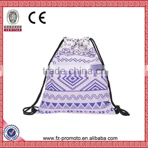 Aztec Ombre Pink Bag Drawstring Bags Women Backpack 3d Print Patchwork Softback Mochila Feminina Harajuku Unisex Backpacks thumbnail-1