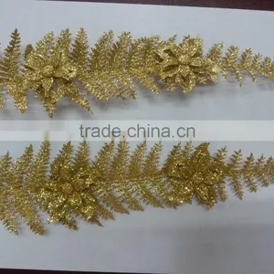 Assembly Hall & Home Decoration Leaf With Gold Powder thumbnail-1