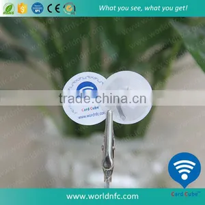 Round Printable PVC 13.56MHz NFC Label for Clothing thumbnail-6