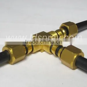 Threaded Type Brass or Stainless Steel SS T Connectors With Ferrule Set thumbnail-2
