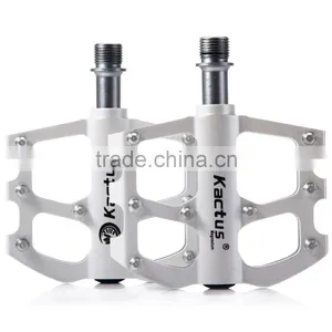 KACTUS 16C Bike MTB Mountain Magnesium Alloy Pedals BMX Bike Flat Platform CNC Steel 3 Bearings Axle thumbnail-3