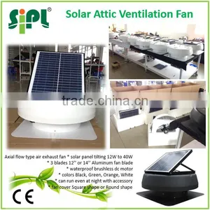 14 Inch Solar Fan Roof Exhaust Fan With Adjustable Solar Panel thumbnail-3