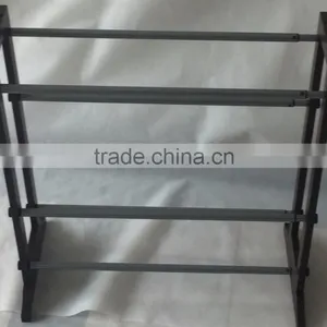 Solid Wood 4 Tier Expandable Length Shoe Rack for 100cm Length Shoes Storage Organizer thumbnail-4