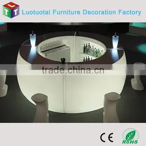 Illuminated Rechargeable Battery Operated Party/event Round Led Bar Counter thumbnail-1
