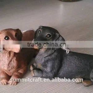 Resin Dachshund Dog Gift Unique Christmas Tree Ornament thumbnail-1