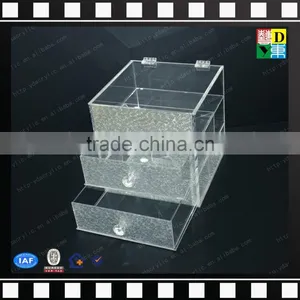 2016 Acrylic 3 Drawer Jewelry Storage Box,acrylic Lipstick&cosmtic Organizer thumbnail-1