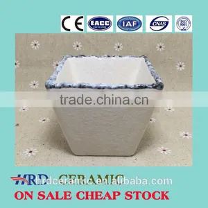 China Manufacturer Stocked White Porcelain Square Ceramic Dish thumbnail-1