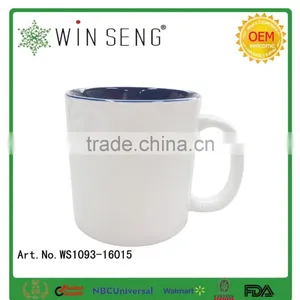 Porcelain White/blue Glazed Mug thumbnail-5