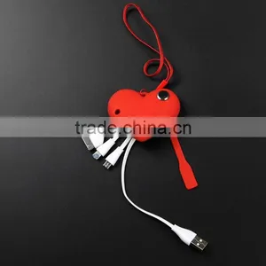 Promotion Gift 3 in 1 USB Charging Cable for Data/Sync With Custom Logo thumbnail-3