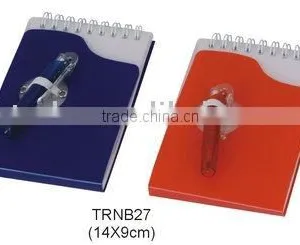 Promotional Plastic Cover Notebook With Ball Pen thumbnail-1
