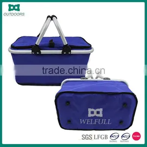 600D Polyester Folding Cooler Picnic Basket thumbnail-3