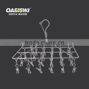 Stainless Steel Sock Hanger With 24clips /stainless Steel Clothes Rack thumbnail-1