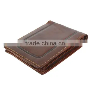 Minimal Leather Wallet Personalized Wallet RFID Blocking Leather With Card Holder Bussiness thumbnail-6