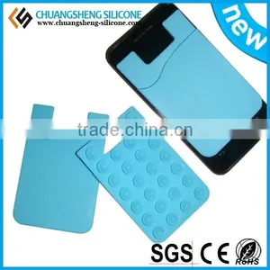 1 Pcs Anti-slip Silicone Suction Cup Mat Phone Holder Rectangle Sucker for Cellphone thumbnail-1