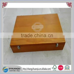 High Quality Custom Order 6 Bottles Wooden Wine Case thumbnail-1