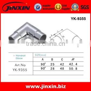 90 Degree Stainless Steel Round Tube Elbow Pipe Fittings Connectors thumbnail-5