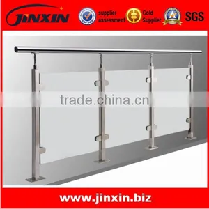 Polish Stainless Steel Glass Balcony Railing/Balcony Railing Design Glass thumbnail-1