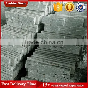 Green Natural Slate Cultured Stone Stacked Stone for Wall Panel Cladding thumbnail-2