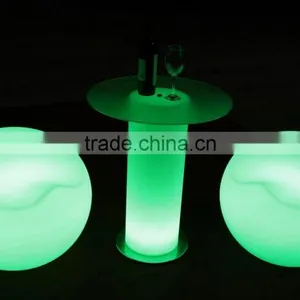 Modern Led Coffee Table, Led Wine Bar Table With Ice Bucket thumbnail-5