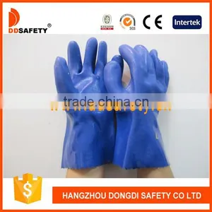DDSAFETY Top Quality Professional Blue Pvc Construction Safety Working Gloves thumbnail-2