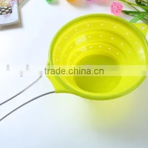 Folding Food Silicone Strainer,Silicone Kitchenware,Kitchen Tools thumbnail-6