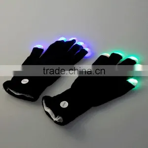 Christmas Holiday Light LED Flashing Gloves Light Finger Mittens Costumes Rave Party Skating Riding thumbnail-1