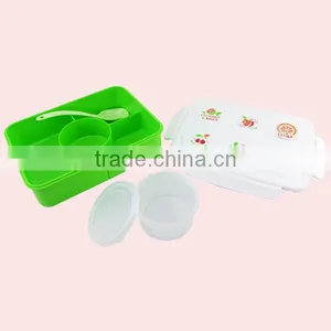 Hot Sell Plastic 4 Compartment Japanese Bento Box thumbnail-4