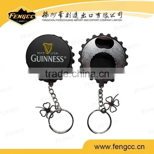 2016 Newest Custom Bottle Cap Zinc Alloy Beer Bottle Opener Keyring thumbnail-1