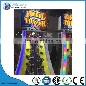 Coin Operated Kids Arcade Ticket Finger Eiffeled Tower Amusement Machine Ticket Lottery Game Machine thumbnail-4